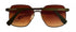 Converse Black Womens Sunglasses Square Metal Smoke Gradient Lens H095